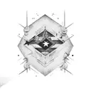 The word "Bravo" with a Cuban flag tattoo design idea