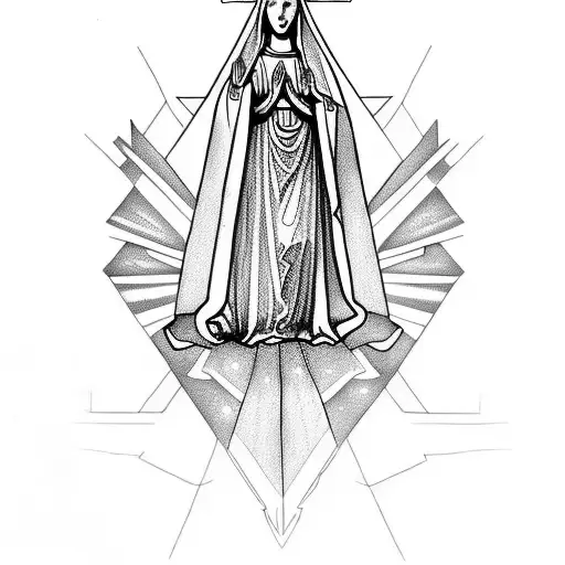 Virgin Mary  tattoo design idea
