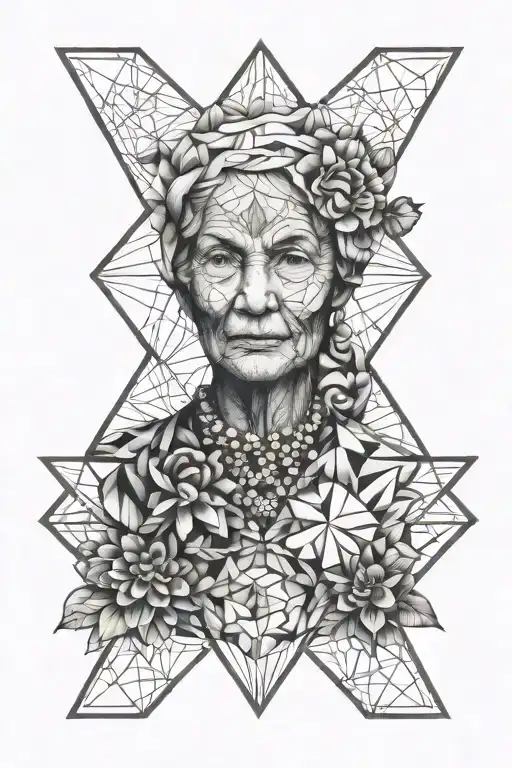 grandma known as "mama" tattoo design idea