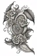 poem written tattoo design idea