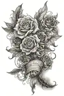 poem written tattoo design idea