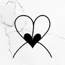 4 corazones tattoo design idea