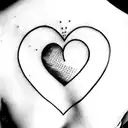 4 corazones tattoo design idea