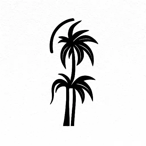 Palm Tree tattoo design idea