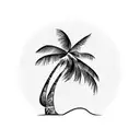 Palm Tree tattoo design idea