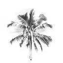 Palm Tree tattoo design idea