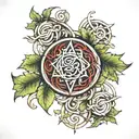 sigil vines tattoo design idea