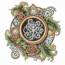 sigil vines tattoo design idea