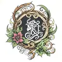 sigil vines tattoo design idea