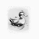 Duck tattoo design idea