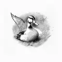 Duck tattoo design idea