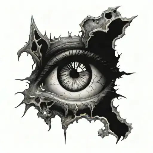Odins eye looking tattoo design idea