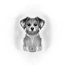 memorial Dog tattoo design idea