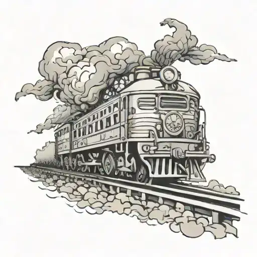 train insane or remain the same  tattoo design idea