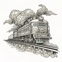 train insane or remain the same  tattoo design idea