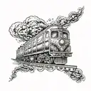 train insane or remain the same  tattoo design idea