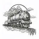 train insane or remain the same  tattoo design idea
