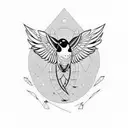 Swallow Bird tattoo design idea