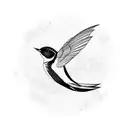 Swallow Bird tattoo design idea