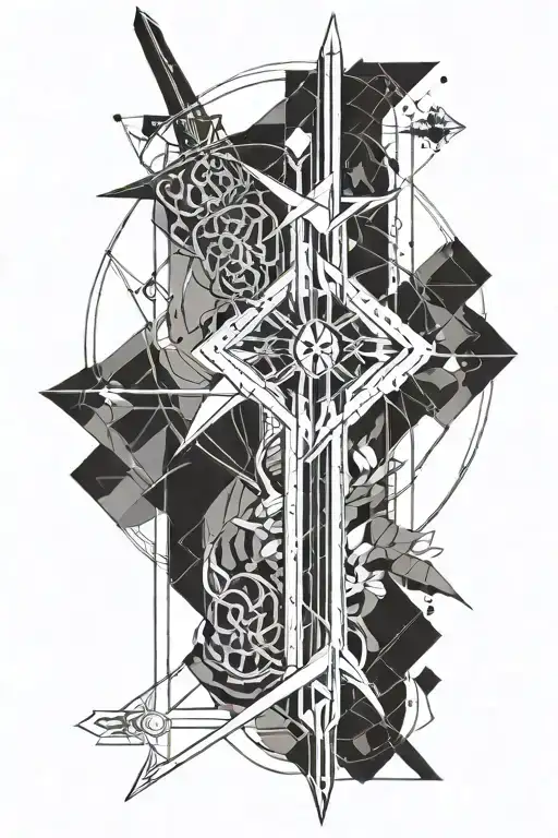 Sword art online tattoo design idea