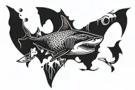 shark cover up tattoo tattoo design idea