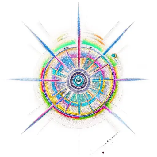 dharma wheel  tattoo design idea