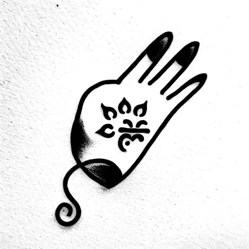 small tattoo with 19 january date hidden in it with cat paws tattoo design idea