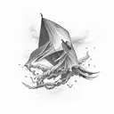 Thunder Storm tattoo design idea