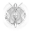 Knife and fork tattoo design idea