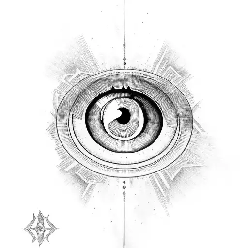 Eye of Ra tattoo design idea