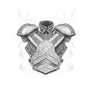 shoulder armour tattoo design idea
