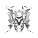 shoulder armour tattoo design idea