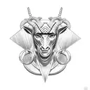 Thor, carriage, goats, lightning tattoo design idea