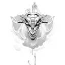Thor, carriage, goats, lightning tattoo design idea