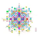 A mandala design made up of Tetris cubes tattoo design idea