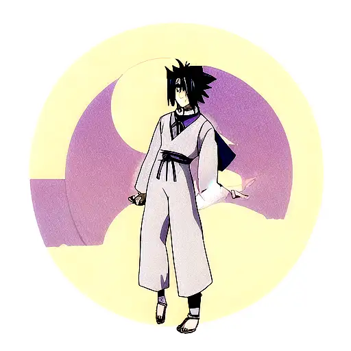 sasuke moon tattoo design idea