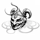 jester tattoo design idea