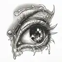 cry tattoo design idea
