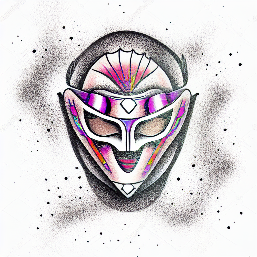 mask tattoo design idea