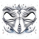 mask tattoo design idea