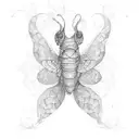 cocoon tattoo design idea