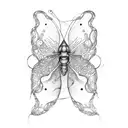 cocoon tattoo design idea