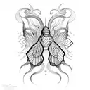 cocoon tattoo design idea