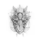 stick chrysalis  tattoo design idea