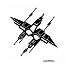 x-wing tattoo design idea