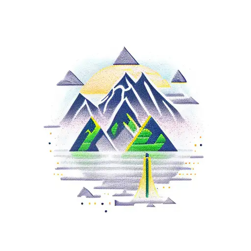 Seattle, fitness, mountains, strength  tattoo design idea