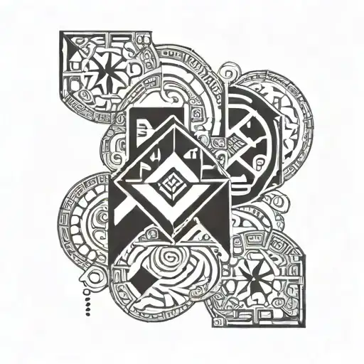 kultrun mapuche tattoo design idea