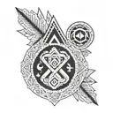 kultrun mapuche tattoo design idea