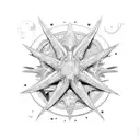 star fish  tattoo design idea