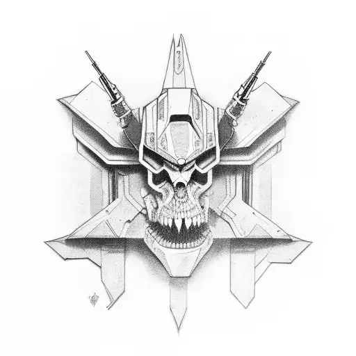 Eva Unit-01 emerging from a book tattoo design idea